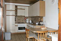 Die Küche in unserer Ferienwohnung.